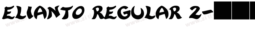 Elianto Regular 2字体转换